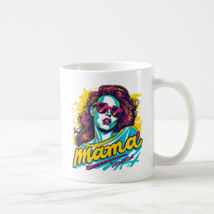 Personalisiert Retro Mama Pop Art. 12 Kaffeetasse