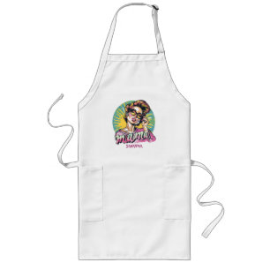Personalisiert Retro Mama Pop Art. 16 Lange Schürz Schürze