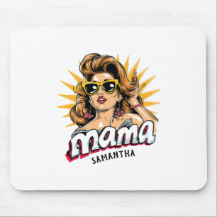 Personalisiert Retro Mama Pop Art 1 Mousepad