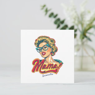 Personalisiert Retro Mama Pop Art 2