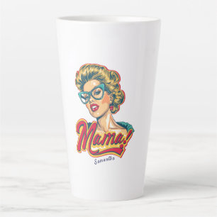 Personalisiert Retro Mama Pop Art 2 Milchtasse