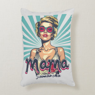 Personalisiert Retro Mama Pop Art. 7 Dekokissen