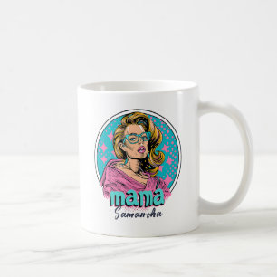 Personalisiert Retro Mama Pop Art. 8 Kaffeetasse