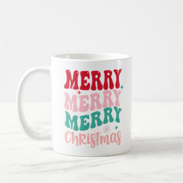 PERSONALISIERT Retro Merry CHRISTMAS GIFT JEDES Kaffeetasse