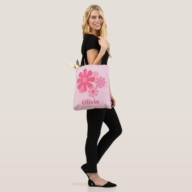 Personalisiert Retro Niedliche rosa Blume (Am Model)
