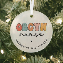 Personalisiert Retro OBGYN Nurse