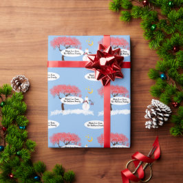 Personalisiert Retro Pine Tree Weihnachten Geschenkpapier
