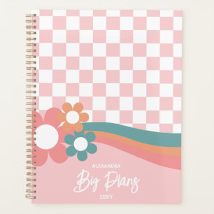 Personalisiert Retro Pink Plane Planer