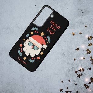 Personalisiert Retro Santa Claus Sleida Samsung Galaxy Hülle