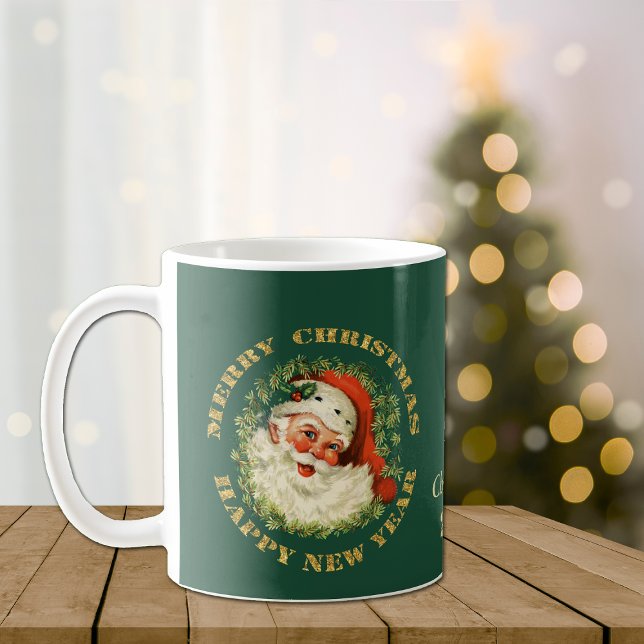Personalisiert Retro Santa Kaffeetasse (Von Creator hochgeladen)
