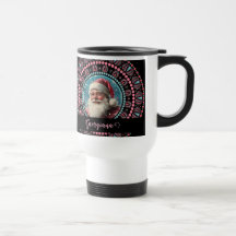 Personalisiert Retro Santa Pinkmas Floral Mandala