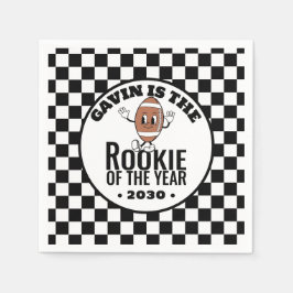 Personalisiert Retro Vintag Football Geburtstagspa Serviette