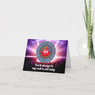 Personalisiert Retro Vintag Geburtstag 50 im Jahr Dankeskarte