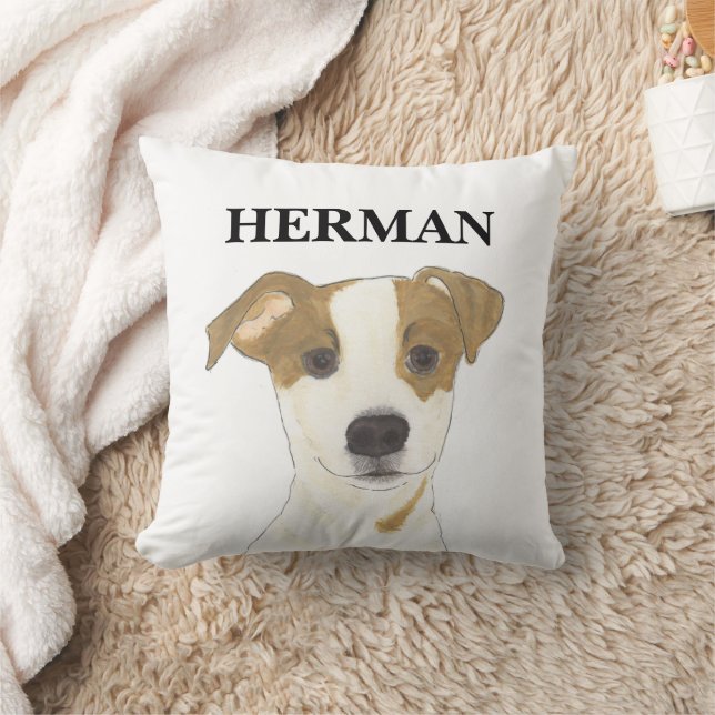 Personalisiert Reversible Jack Russell Terrier Kissen (Decke)