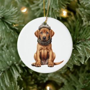 Personalisiert Rhodesian Ridgeback Dog Keramik Ornament