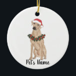Personalisiert Rhodesian Ridgeback Keramik Ornament<br><div class="desc">Machen Sie die schöne Liste in diesem Jahr mit einem Ornament Ihrer Lieblings-rhodesian ridgeback Elf! Für die süßesten Geschenke,  paaren Sie es mit einem passenden Kunstdruck oder einem anderen Artikel aus meiner Sammlung!</div>