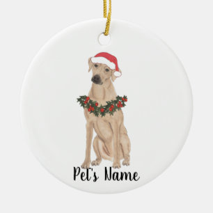 Personalisiert Rhodesian Ridgeback Keramik Ornament