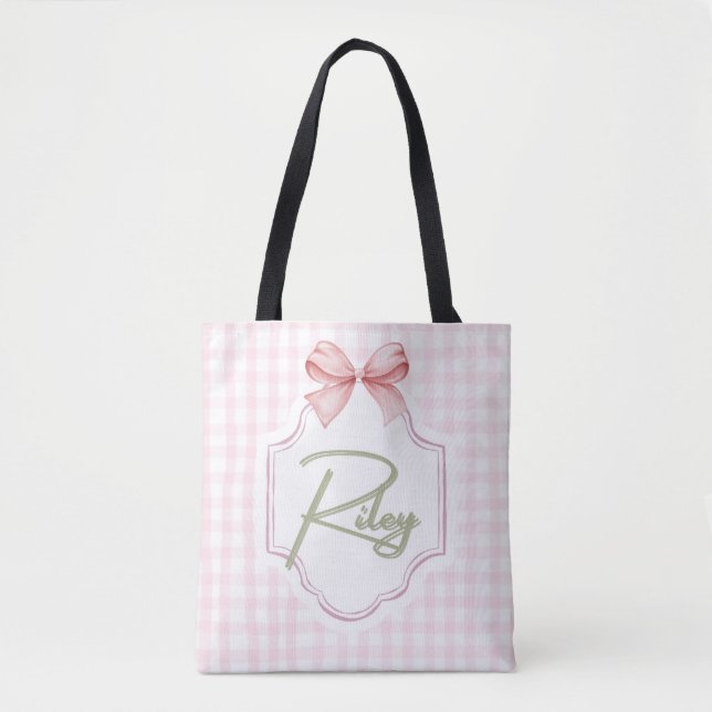 Personalisiert Riley Baby Girl Kinderzimmer Bow&Gi (Vorderseite)