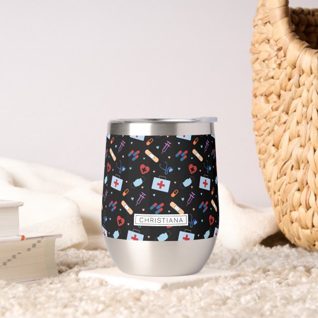 Personalisiert RN Nurse | Medizinisches Muster (Wohnzimmer)