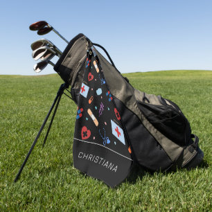 Personalisiert RN Nurse   Medizinisches Muster Golfhandtuch