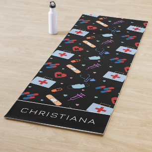 Personalisiert RN Nurse Medizinisches Muster Yogamatte