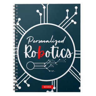 Personalisiert-Roboterrechner Notizblock
