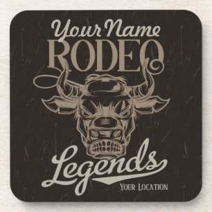 Personalisiert Rodeo Old West Steer Roping Legends Getränkeuntersetzer