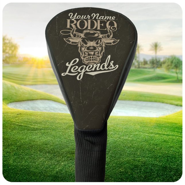 Personalisiert Rodeo Old West Steer Roping Legends Golf Headcover (Von Creator hochgeladen)
