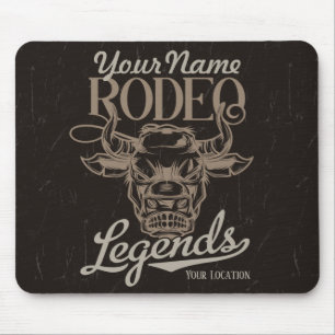 Personalisiert Rodeo Old West Steer Roping Legends Mousepad