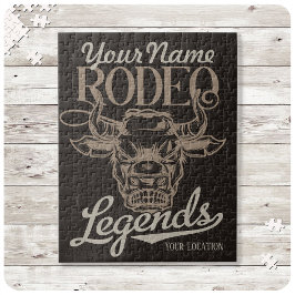 Personalisiert Rodeo Old West Steer Roping Legends Puzzle