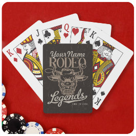 Personalisiert Rodeo Old West Steer Roping Legends Spielkarten
