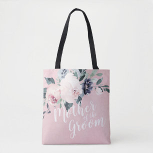 Personalisiert-rosa Blütenmutter des Bräutigams