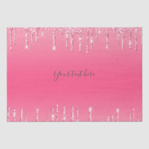 Personalisiert rosa Driving Glitzer Girly Trendy Seidenpapier