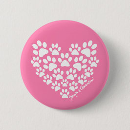 Personalisiert rosa Farbe drucken Button