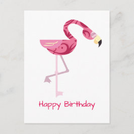 Personalisiert rosa Flamingo Bird Postkarte