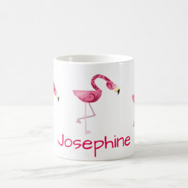 Personalisiert rosa Flamingo Bird Tasse