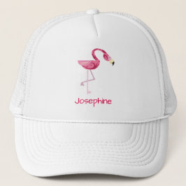 Personalisiert rosa Flamingo Bird Truckerkappe