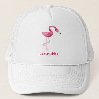 Personalisiert rosa Flamingo Bird Truckerkappe