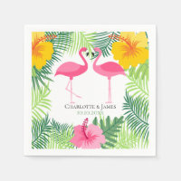 Personalisiert rosa Flamingo Tropical Aloha