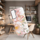 Personalisiert rosa Floral und Schmetterling Handy Samsung Galaxy Hülle<br><div class="desc">Passen Sie Ihr Handy mit einem stilvollen Gehäuse an, das Ihre Persönlichkeit zeigt! Dieses Personalisierte Pink Floral und Butterfly Phone Gehäuse passt auf über 30 Modelle von Samsung Galaxy und iPhone Geräten, um Ihnen das perfekt personalisierte Aussehen zu geben. ・ Hochauflösende Vollpackung-Dekoration verpackt Ihr individuelles Design um den gesamten Gehäuse...</div>