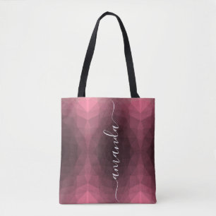 Personalisiert rosa geometrisch