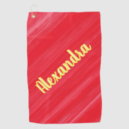 Personalisiert rosa Glamour Golfhandtuch