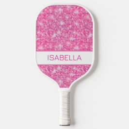 Personalisiert rosa Glitzer Pickleball Paddel Pickleball Schläger