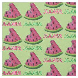 Personalisiert Rosa Grüne Wassermelone Slice Fruch Stoff