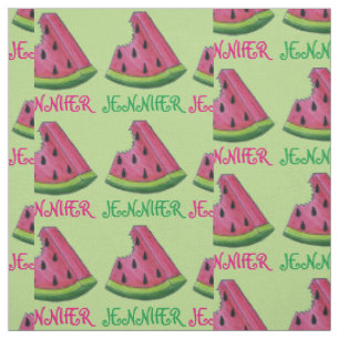 Personalisiert Rosa Grüne Wassermelone Slice Fruch Stoff