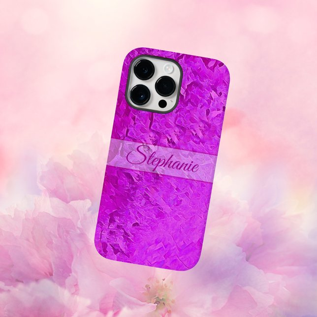 Personalisiert rosa Künstlerischer Name Case-Mate iPhone Hülle (Von Creator hochgeladen)