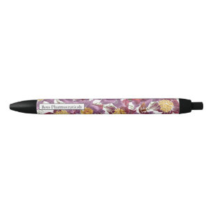 Personalisiert rosa lila Schmetterlingsstift Kugelschreiber