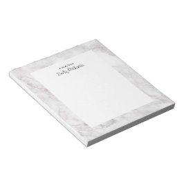 Personalisiert rosa Marmor Notepad Notizblock
