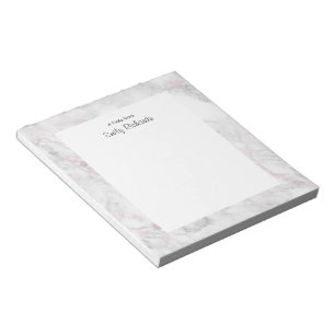 Personalisiert rosa Marmor Notepad Notizblock