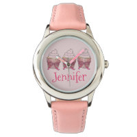 Personalisiert rosa, Mattierte Cupcake